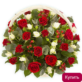 Корзина цветов в Тюмени