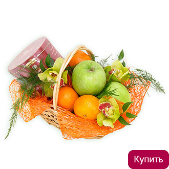Подарочная фруктовая корзина