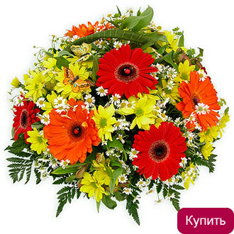 Корзина с цветами в Тюмени