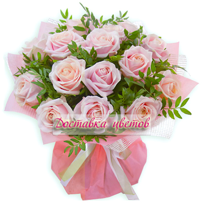 Букет из розовых роз