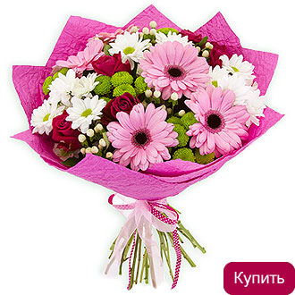 Букет из гербер Флирт
