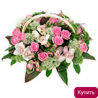 Корзина из роз