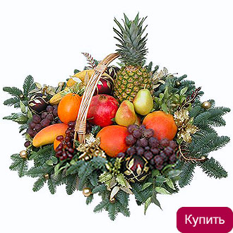 Подарочная фруктовая корзина