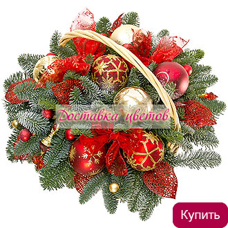 Новогодняя корзина с нобилисом
